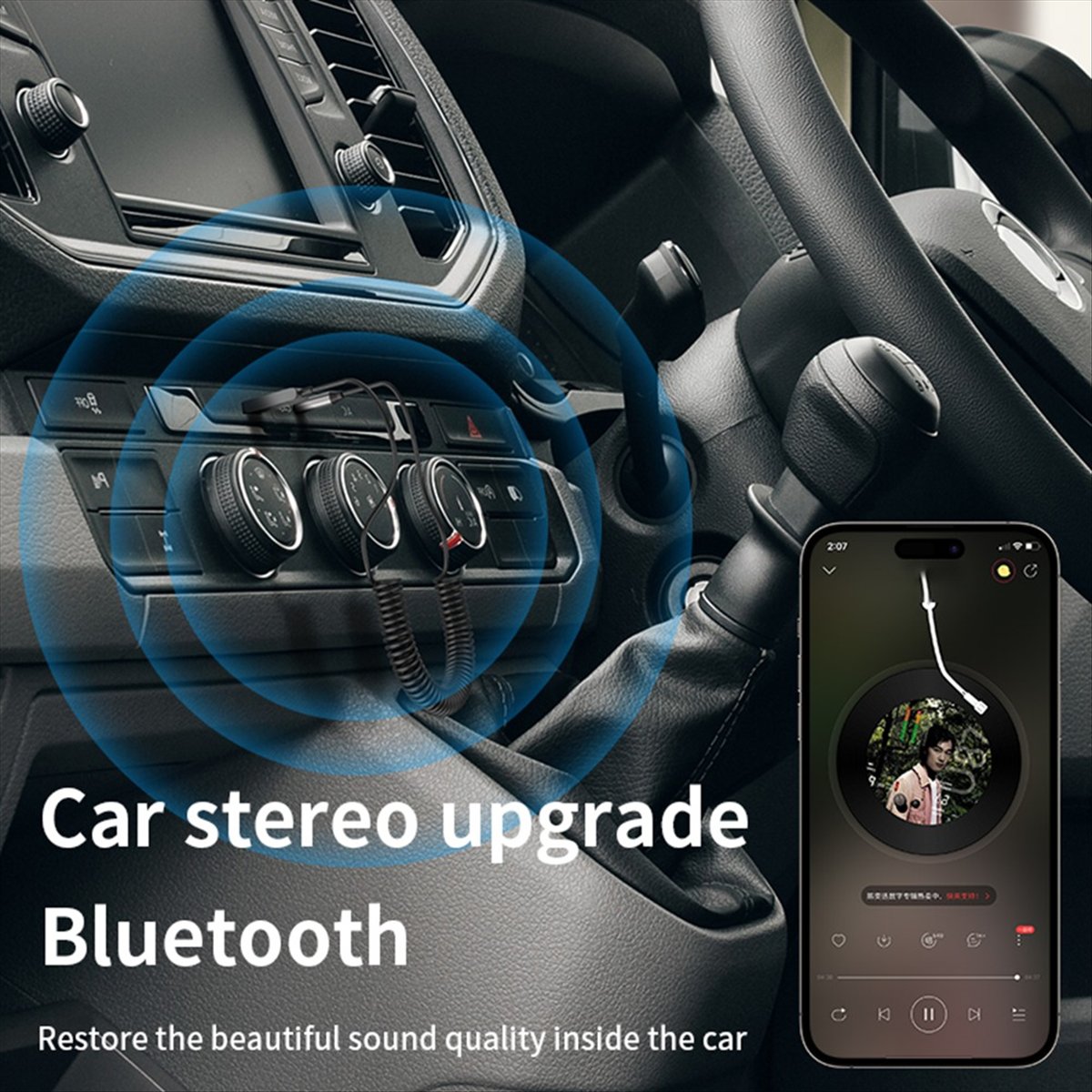 Bluetooth Adapter Receiver - جهاز استقبال بلوتوث 5.4 للسيارة طراز