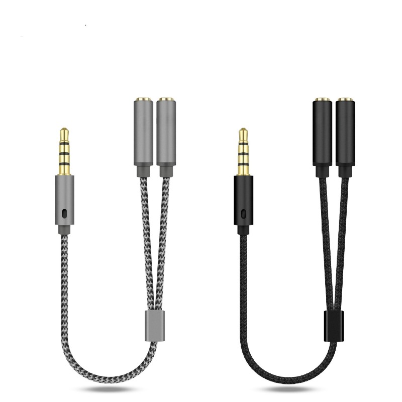 Audio Splitter Y - محول سماعة الرأس مع كابل تقسيم
