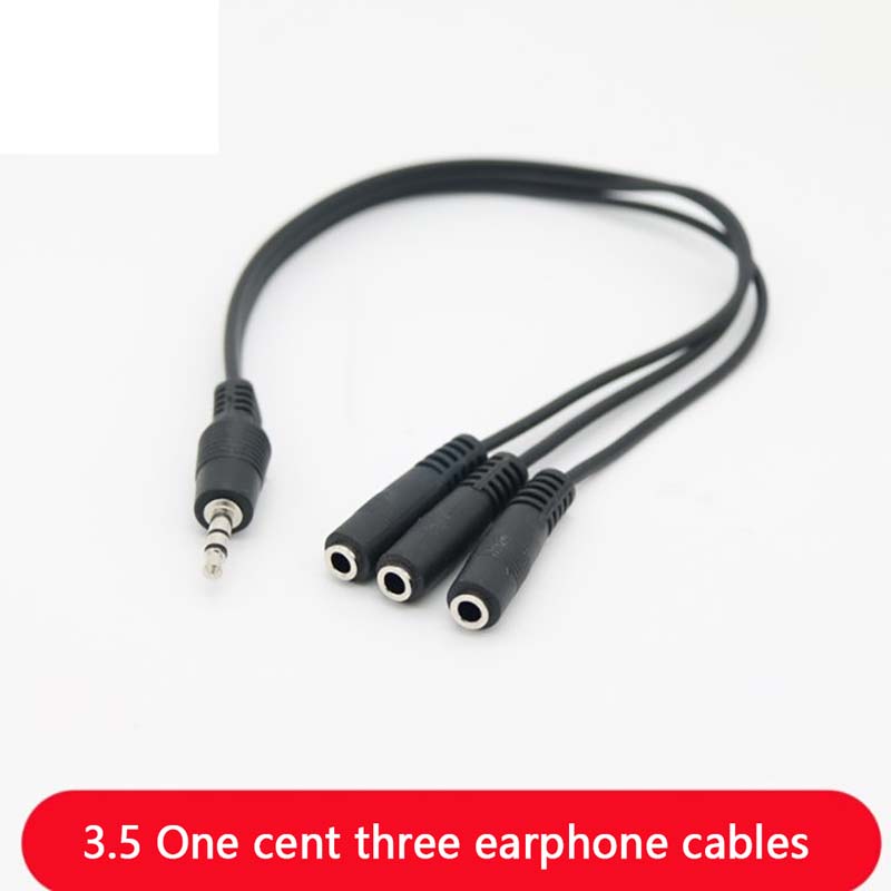 Earphone Splitter Jack - محول صوت ثلاثي المنافذ 3.5 ملم