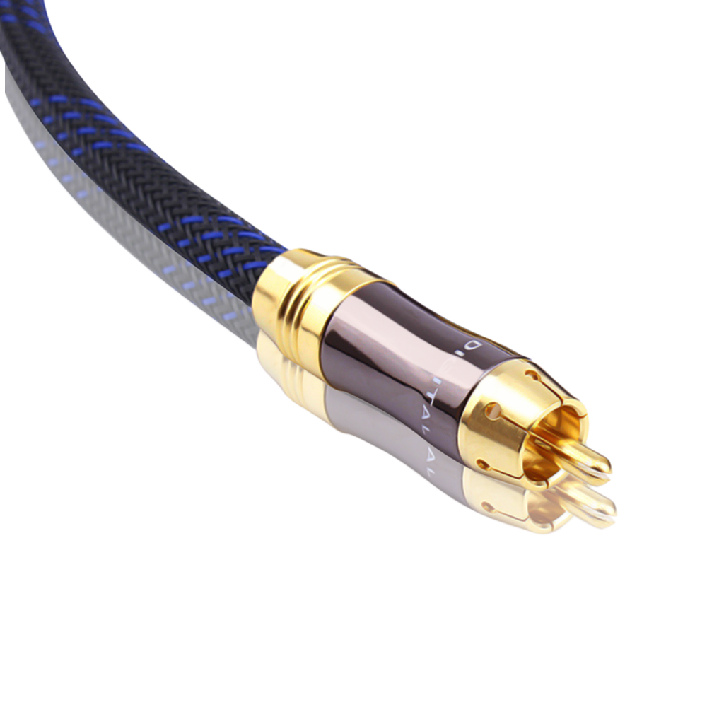 Audio Splitter Y - كابل صوت/فيديو محوري رقمي HIFI (OD