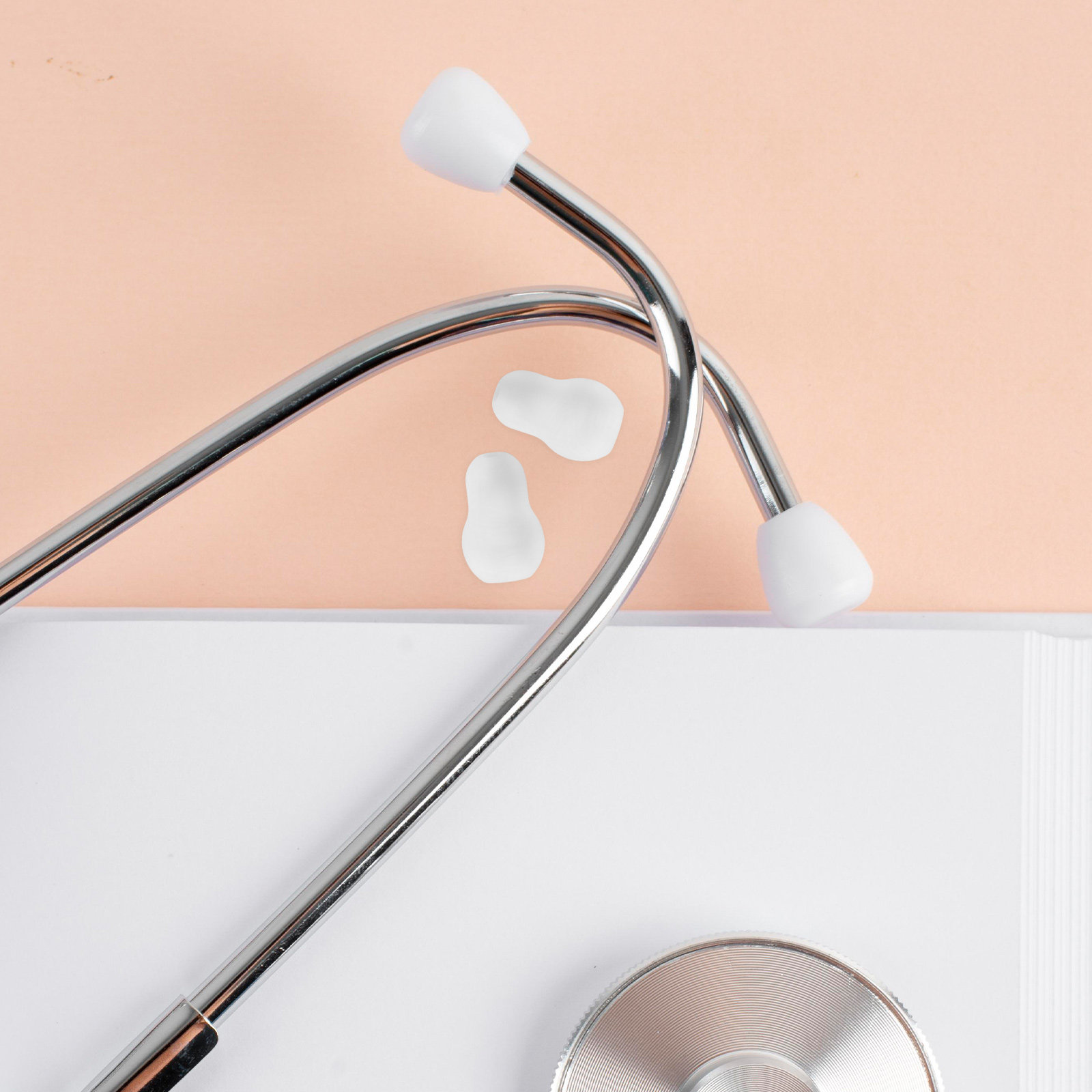 4 قطع من أطراف سماعة الطبيب ال - مراجعة Silicone Ear Tip Replacement وسعره