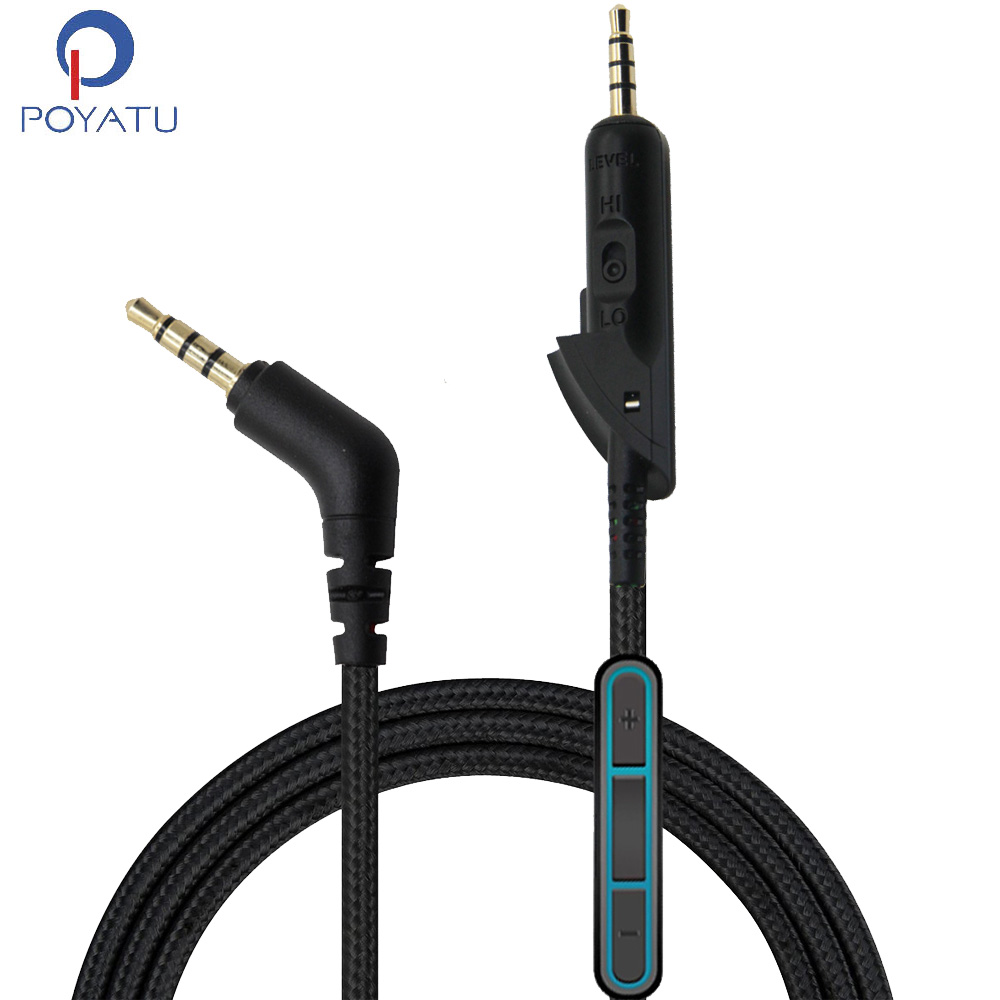 Poyatu استبدال كابل ل Bose QC1 - مراجعة Wired Earphone Mic وسعره