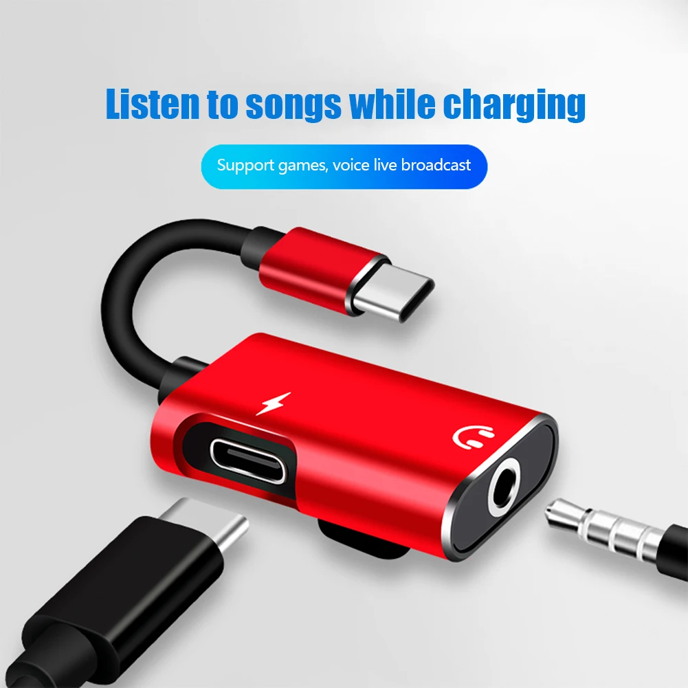 محول USB-C إلى جاك 3.5 ملم 2 ف - مراجعة Earphone Splitter Jack وسعره
