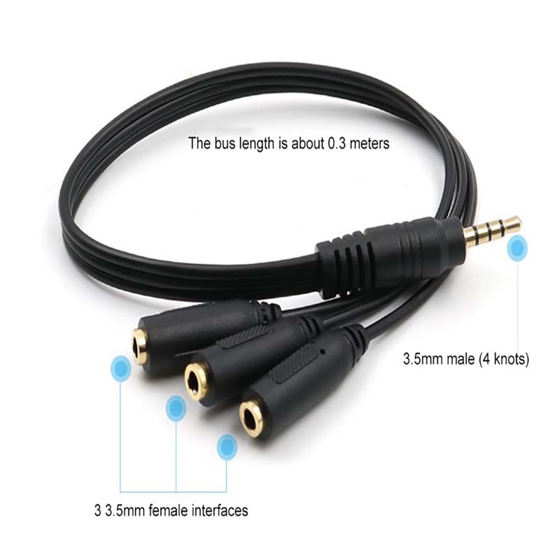 محول صوت ثلاثي المنافذ 3.5 ملم - مراجعة Earphone Splitter Jack وسعره