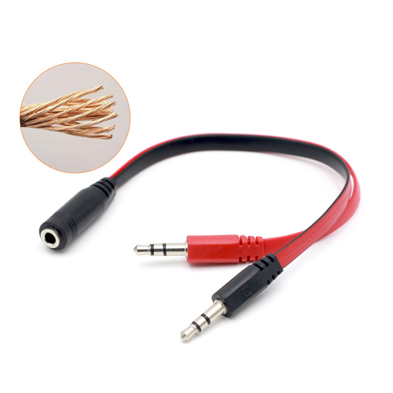 3.5 مللي متر 1 أنثى إلى 2 ذكر  - مراجعة Earphone Splitter Jack وسعره