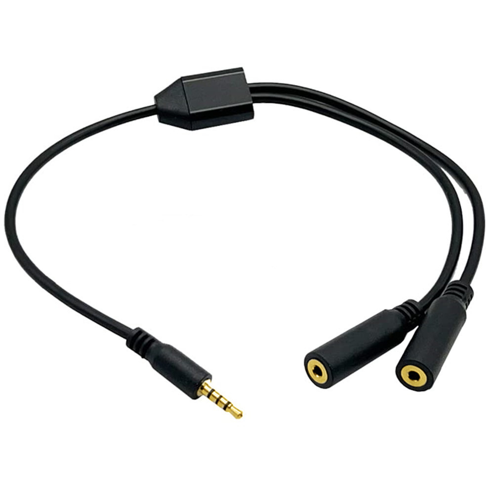 مطلية بالذهب 4 القطب 2.5 مللي  - مراجعة Audio Splitter Y وسعره