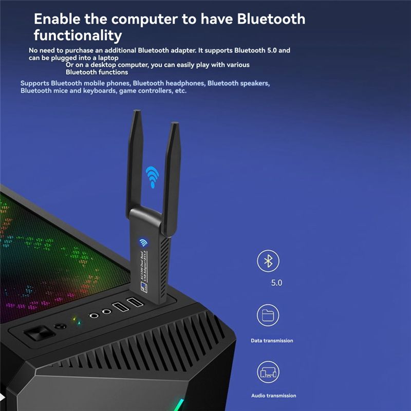 محول واي فاي وبلوتوث 5.0 بسرعة - مراجعة Bluetooth Adapter Receiver وسعره
