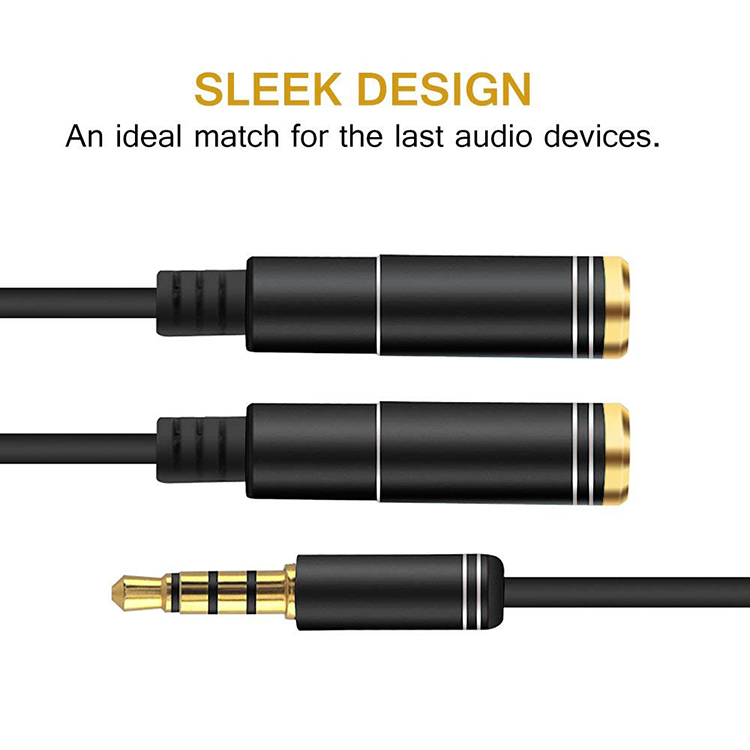 3.5 مللي متر هيئة التصنيع العس - مراجعة Earphone Splitter Jack وسعره